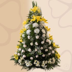 Palma Natural Premium - Flores, coronas para condolencias, velatorios, arreglos fúnebres, Florería La Fleur, Montevideo, Uruguay.