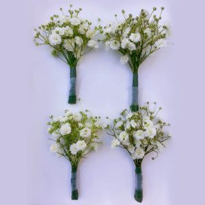 Solapero Boutonniere de Gypsophila - Envío de flores y plantas, Florería La Fleur, Montevideo, Uruguay.