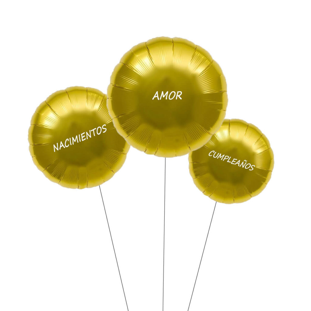 Globo para Arreglo Floral - Florería La Fleur - Envío de flores, plantas, rosas, ramos variados, plantas de interior en Montevideo, Uruguay.