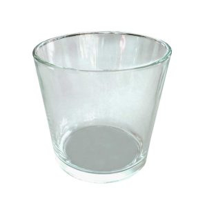 Macetero de Vidrio Transparente - Florería La Fleur, Montevideo, Uruguay