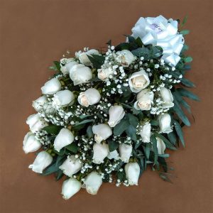 Ramo de 36 Rosas para Condolencias - Envío de Ofrendas Fúnebre, Condolencias, Duelo - Florería La Fleur, Montevideo, Uruguay.